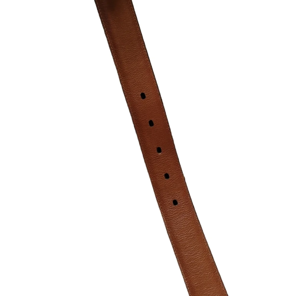 Johnston and Murphy Conyac Brown Leather Belt Size 42 New without Tags Preppy